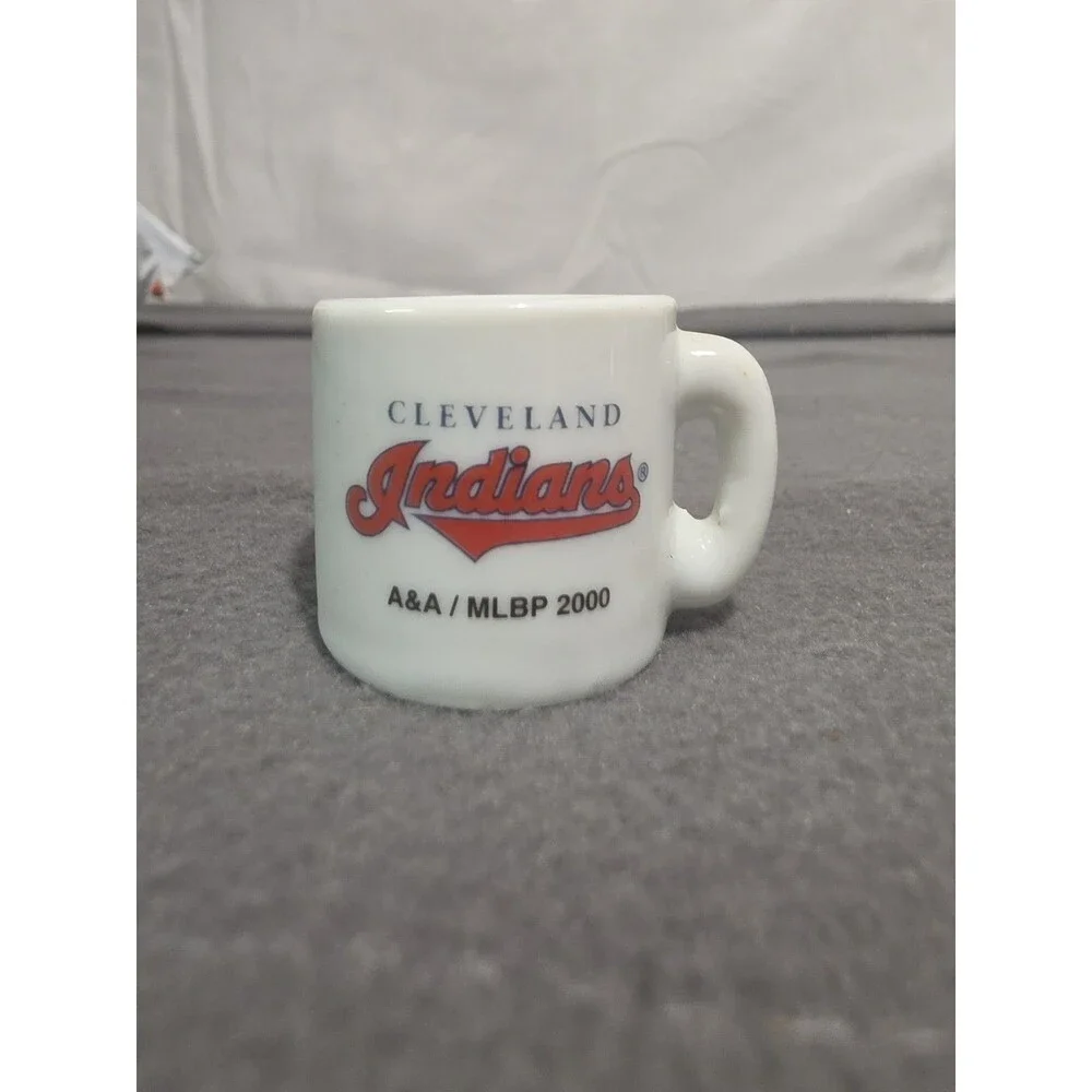 Vintage Cleveland Indians 2000 Mini-Mug Ceramic Shot Glass 1-1/4